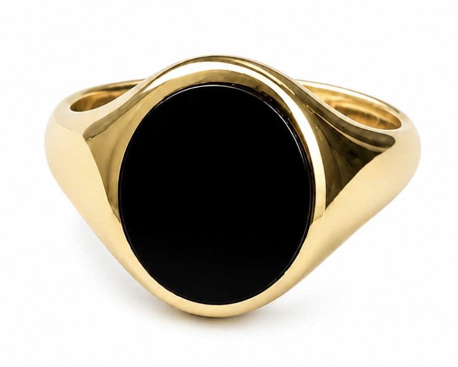 9ct Onyx Signet Ring