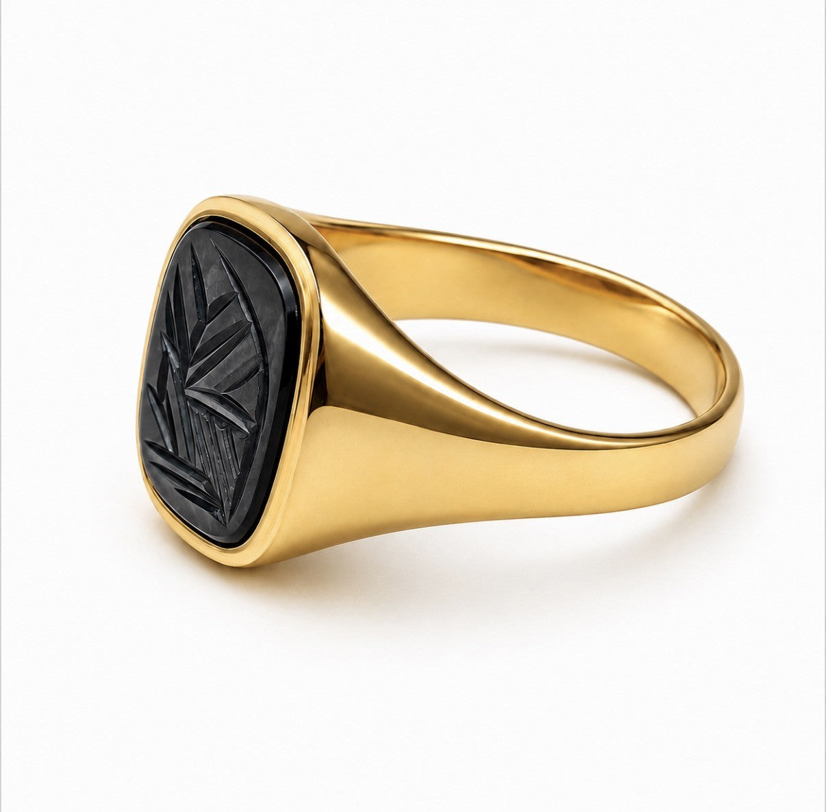 9ct Hematite Signet Ring
