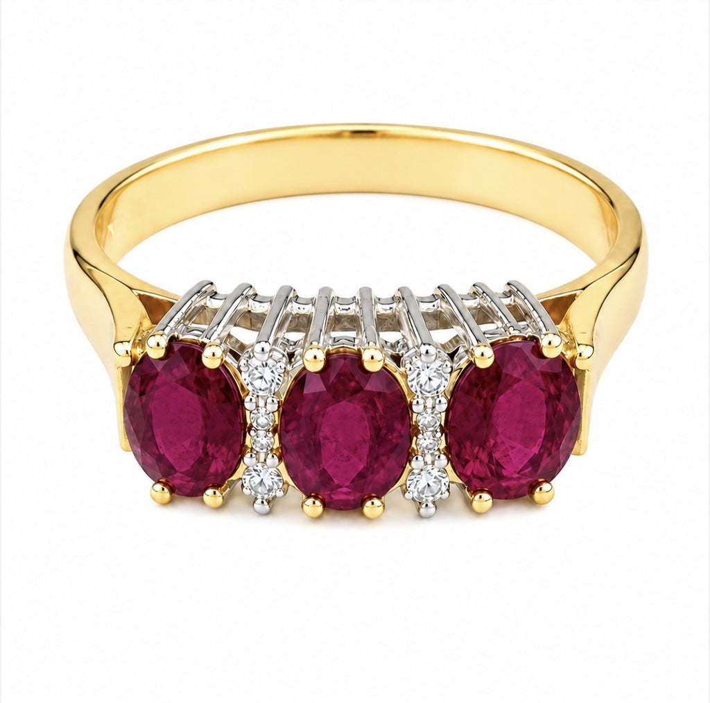 18ct Ruby & Diamond Ring