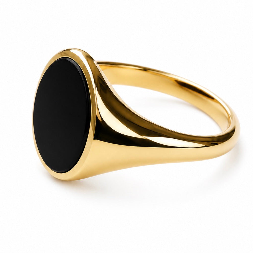 9ct Onyx Signet Ring