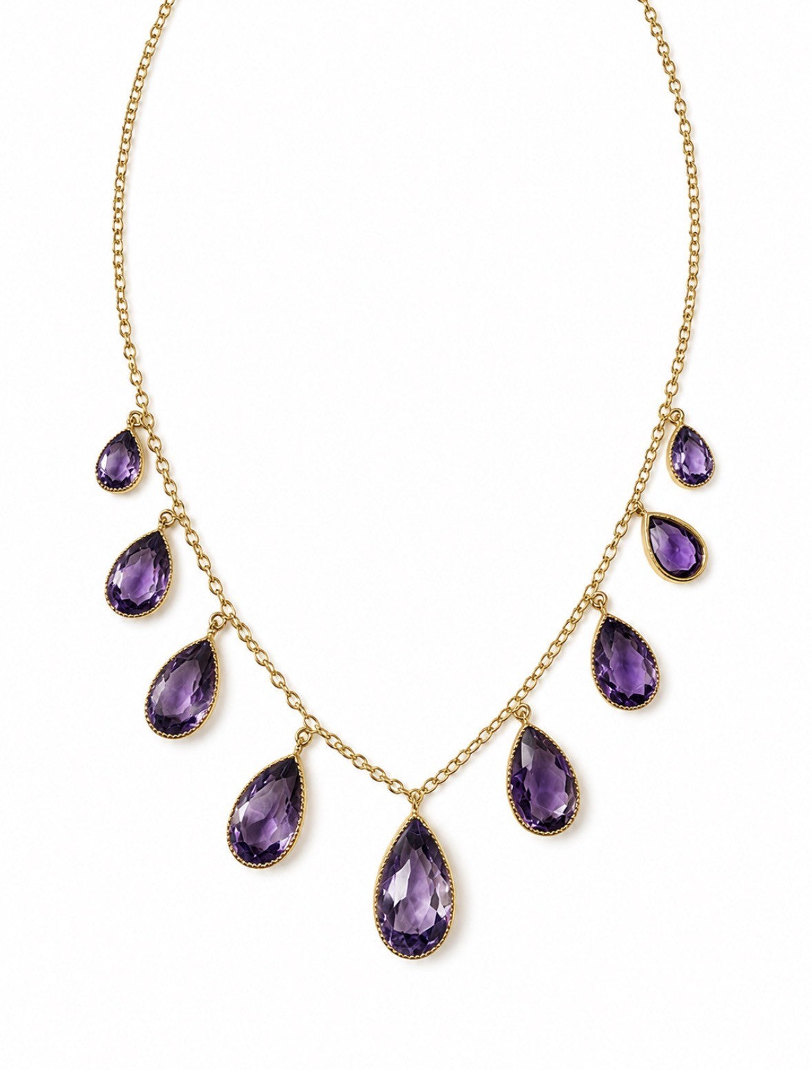 9ct Amethyst Necklet