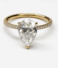 9ct Lab Grown Pear Solitaire