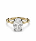 18ct Oval Lab Grown Diamond Ring