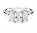 9ct Radiant Cut Lab Grown 3 stone ring