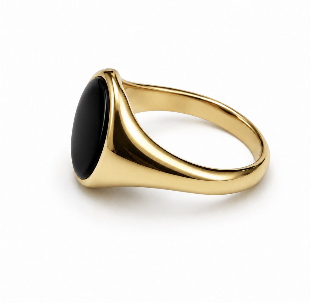 9ct Onyx Signet Ring