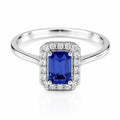 18ct Tanzanite & Diamond Ring